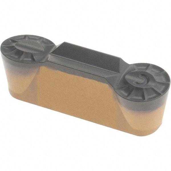 Iscar - 6030GRIP Y Grade IC5010, 6mm Cutting Width Carbide Grooving Insert - 3mm Max Depth of Cut, Neutral, 3mm Corner Radius, TiCN/Al2O3/TiN Finish - Apex Tool & Supply