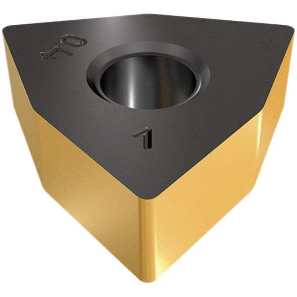 Iscar - WNMA644 Grade IC5005 Carbide Turning Insert - TiCN/Al2O3/TiN Finish, 80° Trigon, 3/4" Inscr Circle, 1/4" Thick, 1/16" Corner Radius - Apex Tool & Supply