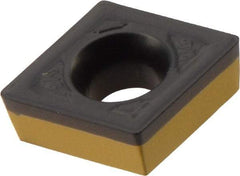 Iscar - CCMT3-1 WG Grade IC8250 Carbide Turning Insert - TiCN/Al2O3/TiN Finish, 80° Diamond, 3/8" Inscr Circle, 5/32" Thick, 1/64" Corner Radius - Apex Tool & Supply