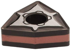 Iscar - WNMG432 PP Grade IC6025 Carbide Turning Insert - TiCN/Al2O3/TiN Finish, 80° Trigon, 1/2" Inscr Circle, 3/16" Thick, 1/32" Corner Radius - Apex Tool & Supply