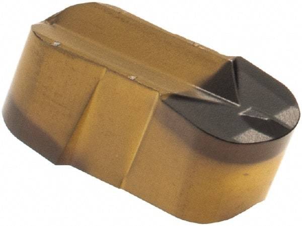Iscar - 600300GIP E Grade IC8250, 6mm Cutting Width Carbide Grooving Insert - 3mm Max Depth of Cut, Neutral, 3mm Corner Radius, TiCN/Al2O3/TiN Finish - Apex Tool & Supply