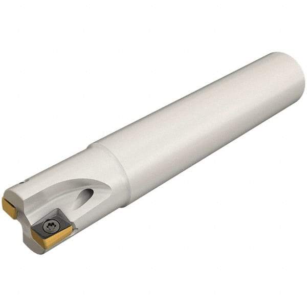 Iscar - 25mm Cut Diam, 8mm Max Depth of Cut, 24mm Shank Diam, 200mm OAL, Indexable Square Shoulder Helical End Mill - H490 ANKX 09.. Inserts, Cylindrical Shank, 90° Lead Angle, Through Coolant, Series Helido - Apex Tool & Supply