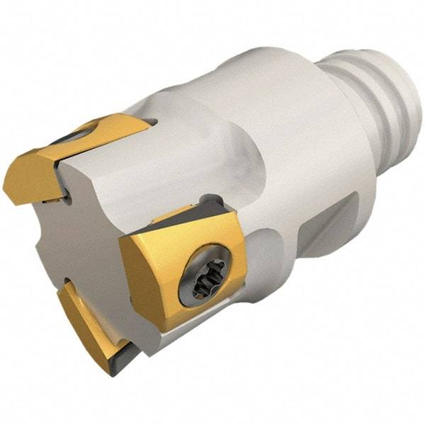 Iscar - 12mm Cut Diam, 5mm Max Depth of Cut, 16mm OAL, Indexable Square Shoulder End Mill - T290 LN.T 0502 Inserts, T08 Modular Connection, 90° Lead Angle, Series Multimaster, SumoMill - Apex Tool & Supply