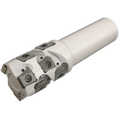Iscar - 50mm Cut Diam, 59mm Max Depth of Cut, 40mm Shank Diam, 135mm OAL, Indexable Square Shoulder End Mill - T490 LN.T 1306 Inserts, Weldon Shank, 90° Lead Angle, Through Coolant, Series Helitang - Apex Tool & Supply