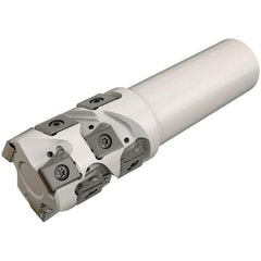 Iscar - 50mm Cut Diam, 47mm Max Depth of Cut, 40mm Shank Diam, 135mm OAL, Indexable Square Shoulder End Mill - T490 LN.T 1306 Inserts, Weldon Shank, 90° Lead Angle, Through Coolant, Series Helitang - Apex Tool & Supply