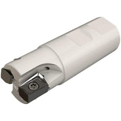 Iscar - 32mm Cut Diam, 16.3mm Max Depth of Cut, 32mm Shank Diam, 130mm OAL, Indexable Square Shoulder Helical End Mill - H490 ANKX 17.. Inserts, Cylindrical Shank, 90° Lead Angle, Through Coolant, Series Helido - Apex Tool & Supply