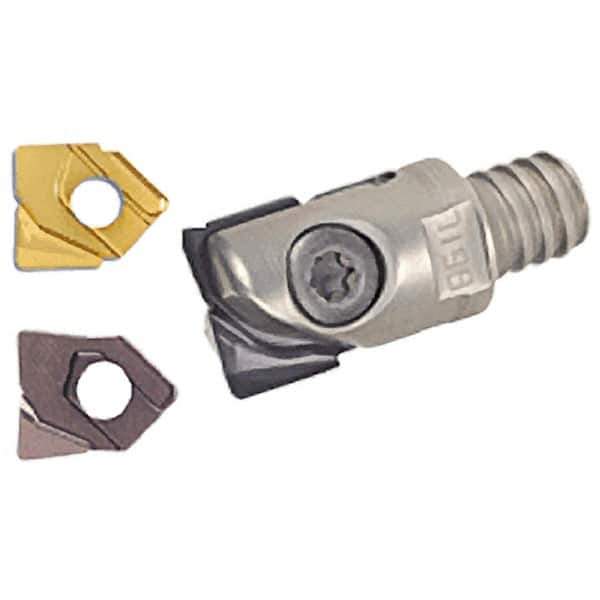 Iscar - 12mm Cut Diam, 20mm OAL, Indexable Square Shoulder End Mill - H.. QF Inserts, T08 Modular Connection, Series BallPlus, Multimaster - Apex Tool & Supply