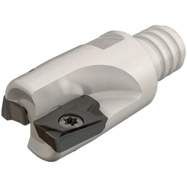 Iscar - 20mm Cut Diam, 10mm Max Depth of Cut, 24.6mm OAL, Indexable Square Shoulder End Mill - HM90 AP.. 1003.. Inserts, T12 Modular Connection, 90° Lead Angle, Series Heli2000, Multimaster - Apex Tool & Supply