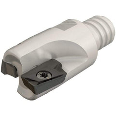 Iscar - 20mm Cut Diam, 10mm Max Depth of Cut, 24.6mm OAL, Indexable Square Shoulder End Mill - HM90 AP.. 1003.. Inserts, T12 Modular Connection, 90° Lead Angle, Series Heli2000, Multimaster - Apex Tool & Supply
