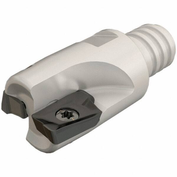 Iscar - 16mm Cut Diam, 10mm Max Depth of Cut, 23mm OAL, Indexable Square Shoulder End Mill - HM90 AP.. 1003.. Inserts, T10 Modular Connection, 90° Lead Angle, Series Heli2000, Multimaster - Apex Tool & Supply