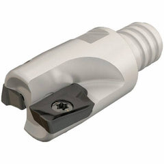Iscar - 16mm Cut Diam, 10mm Max Depth of Cut, 23mm OAL, Indexable Square Shoulder End Mill - HM90 AP.. 1003.. Inserts, T10 Modular Connection, 90° Lead Angle, Series Heli2000, Multimaster - Apex Tool & Supply