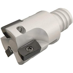Iscar - 3/4" Cut Diam, 0.303" Max Depth of Cut, 0.85" OAL, Indexable Square Shoulder End Mill - HP ANKT 0702.. Inserts, T12 Modular Connection, 90° Lead Angle, Series Heliplus, Multimaster - Apex Tool & Supply