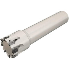 Iscar - 12mm Cut Diam, 7.7mm Max Depth of Cut, 12mm Shank Diam, 80mm OAL, Indexable Square Shoulder End Mill - HP ANKT 0702.. Inserts, Cylindrical Shank, 90° Lead Angle, Through Coolant, Series Heliplus - Apex Tool & Supply