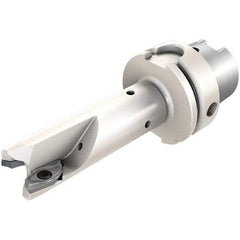 Iscar - 32mm Cut Diam, 15.8mm Max Depth of Cut, Indexable Square Shoulder End Mill - HM90 APCR 1605.. Inserts, HSK63A Taper Shank, 90° Lead Angle, Through Coolant, Series Helialu - Apex Tool & Supply