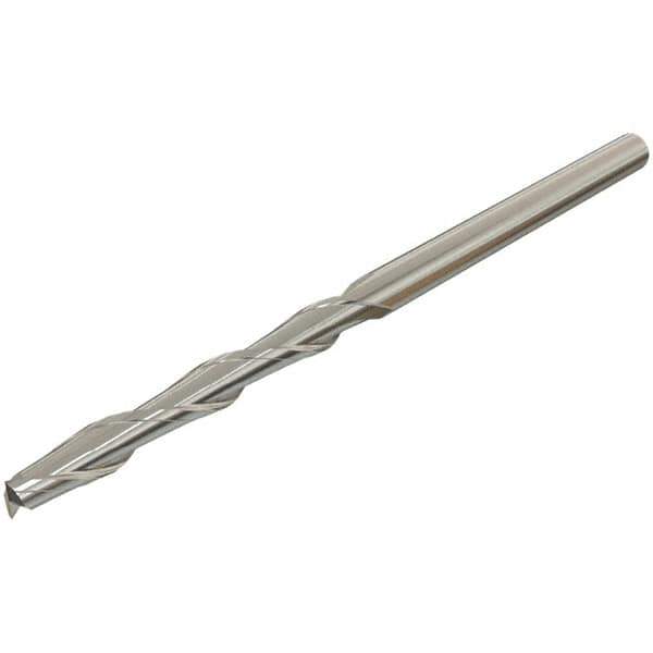 Iscar - 12mm, 75mm LOC, 12mm Shank Diam, 150mm OAL, 2 Flute, Solid Carbide Square End Mill - Single End, Uncoated, Spiral Flute, 30° Helix, Centercutting, Right Hand Cut, Right Hand Flute - Apex Tool & Supply