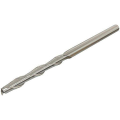 Iscar - 12mm, 75mm LOC, 12mm Shank Diam, 150mm OAL, 2 Flute, Solid Carbide Square End Mill - Single End, Uncoated, Spiral Flute, 30° Helix, Centercutting, Right Hand Cut, Right Hand Flute - Apex Tool & Supply