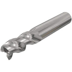 Iscar - 16mm, 32mm LOC, 16mm Shank Diam, 92mm OAL, 3 Flute, Solid Carbide Square End Mill - Single End, Uncoated, Spiral Flute, 45° Helix, Right Hand Cut, Right Hand Flute - Apex Tool & Supply