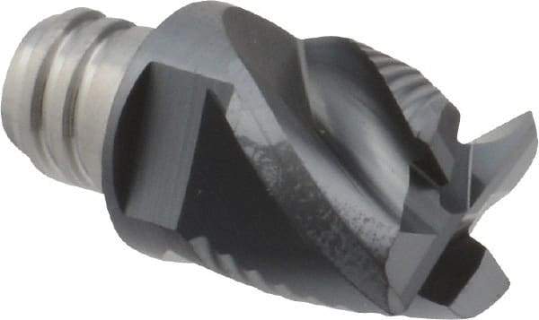 Iscar - MM EFS-CF Grade IC908 Carbide End Milling Tip Insert - TiAlN Finish, 4 Flutes, 12.7mm Cutting Diam, 9.5mm Depth of Cut, 16.5mm Extension, 38° Helix - Apex Tool & Supply