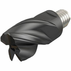 Iscar - MM EC-CF Grade IC908 Carbide End Milling Tip Insert - TiAlN Finish, 4 Flutes, 16mm Cutting Diam, 12mm Depth of Cut, 20.5mm Extension, 38° Helix - Apex Tool & Supply