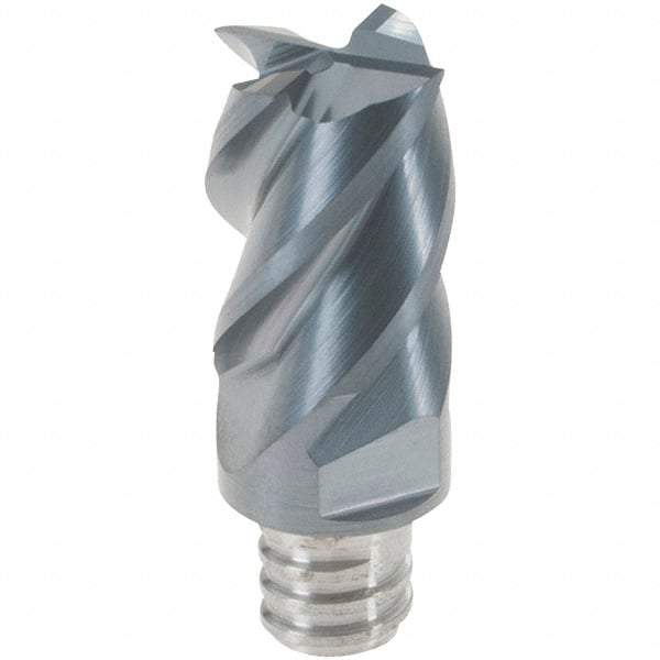 Iscar - MM ECT06 IC908 Grade Carbide End Mill Milling Tip Insert - TiAlN Coated, 4 Flutes, 10mm Cut Diam, 12mm Depth of Cut, 19mm Extension, 45° Helix Angle - Apex Tool & Supply