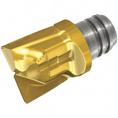 Iscar - MM HC Grade IC903 Carbide End Milling Tip Insert - TiAlN Finish, 2 Flutes, 16mm Cutting Diam, 14.9mm Depth of Cut, 19.05mm Extension, 0.031" Cnr Rad, 10° Helix - Apex Tool & Supply