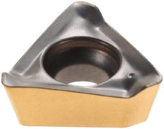 Iscar - HM390 TPKT1003 Grade IC330 Carbide Milling Insert - TiCN/TiN Finish, 0.1516" Thick, 7.5mm Inscribed Circle, 0.8mm Corner Radius - Apex Tool & Supply