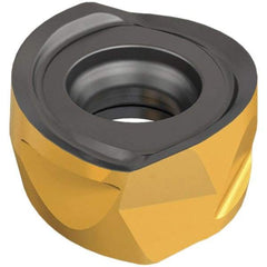 Iscar - H400 RNHU1004 ML Grade IC808 Carbide Milling Insert - TiAlN/AlTiN/TiN Finish, 0.1594" Thick, 0.3622" Inscribed Circle, 5mm Corner Radius - Apex Tool & Supply