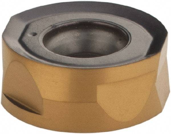 Iscar - H400 RNHU1004 ML Grade IC830 Carbide Milling Insert - TiAlN/TiN Finish, 0.1594" Thick, 0.3622" Inscribed Circle, 5mm Corner Radius - Apex Tool & Supply