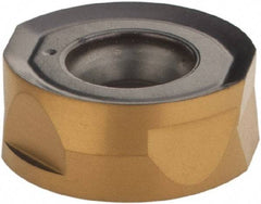 Iscar - H400 RNHU1004 ML Grade IC830 Carbide Milling Insert - TiAlN/TiN Finish, 0.1594" Thick, 0.3622" Inscribed Circle, 5mm Corner Radius - Apex Tool & Supply