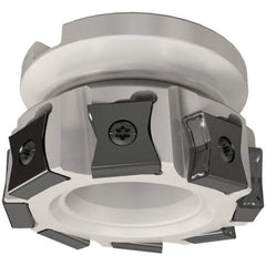 Iscar - 7 Inserts, 80mm Cut Diam, 25.4mm Arbor Diam, 14mm Max Depth of Cut, Indexable Square-Shoulder Face Mill - 0/90° Lead Angle, 50mm High, LN.. 15.. Insert Compatibility, Series TangMill - Apex Tool & Supply
