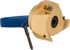 Iscar - 3 Inserts, 3" Cut Diam, 1" Arbor Diam, 0.622" Max Depth of Cut, Indexable Square-Shoulder Face Mill - 0/90° Lead Angle, 2" High, HM90 APCR 1605... Insert Compatibility, Through Coolant, Series Helialu - Apex Tool & Supply