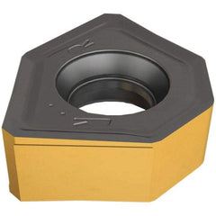 Iscar - ONHU0505 Grade IC810 Carbide Milling Insert - AlTiN/TiN Finish, 0.193" Thick, 13mm Inscribed Circle - Apex Tool & Supply