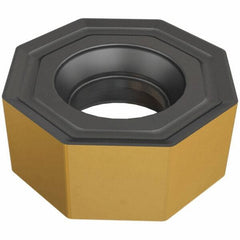 Iscar - ONMU050505 Grade DT7150 Carbide Milling Insert - Al2O3/TiAlN Finish, 0.2047" Thick, 13mm Inscribed Circle, 0.5mm Corner Radius - Apex Tool & Supply