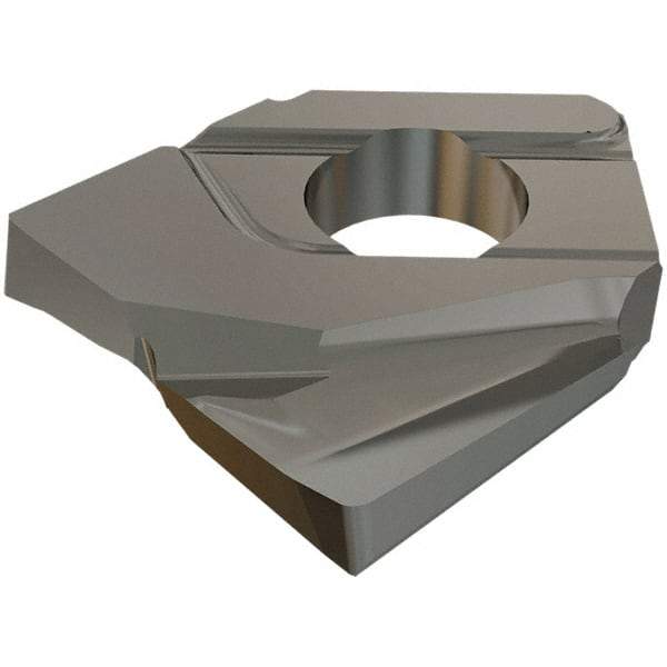 Iscar - HCCD200-R1.0 QF Grade IC908 Carbide Milling Insert - TiAlN Finish, 4.65mm Thick, 1mm Corner Radius - Apex Tool & Supply