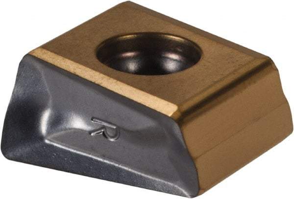 Iscar - T490 LNAR1306 Grade IC330 Carbide Milling Insert - TiCN/TiN Finish, 0.512" Thick, 0.8mm Corner Radius - Apex Tool & Supply