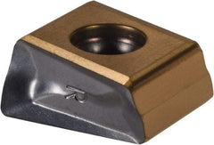 Iscar - T490 LNAR1306 Grade IC330 Carbide Milling Insert - TiCN/TiN Finish, 0.512" Thick, 0.8mm Corner Radius - Apex Tool & Supply