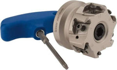 Iscar - 6 Inserts, 2" Cut Diam, 3/4" Arbor Diam, 0.492" Max Depth of Cut, Indexable Square-Shoulder Face Mill - 0/90° Lead Angle, 1.57" High, T490 LN.T 1306 Insert Compatibility, Through Coolant, Series Helitang - Apex Tool & Supply