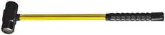 NUPLA - 6 Lb Head, 16" Long Sledge Hammer - Steel Head, 1-3/4" Face Diam, 5-7/8" Long Head, Fiberglass Handle - Apex Tool & Supply