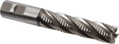 Hertel - 7/8" Diam, Coarse Pitch, 3-1/2" LOC, 5 Flute Cobalt Roughing Square End Mill - Uncoated, 5-3/4" OAL, 7/8" Shank Diam, Single End, 30° Helix - Apex Tool & Supply