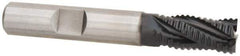 Hertel - 3/4" Diam, Coarse Pitch, 2-1/2" LOC, 4 Flute Cobalt Roughing Square End Mill - TiAlN Finish, 4-3/4" OAL, 3/4" Shank Diam, Single End, 30° Helix - Apex Tool & Supply
