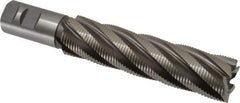 Hertel - 1-1/2" Diam, Fine Pitch, 6" LOC, 6 Flute Cobalt Roughing Square End Mill - Uncoated, 8-1/2" OAL, 1-1/4" Shank Diam, Single End, 30° Helix - Apex Tool & Supply