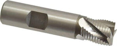 Hertel - 5/8" Diam, Fine Pitch, 5/8" LOC, 4 Flute Cobalt Roughing Square End Mill - Uncoated, 2-3/4" OAL, 5/8" Shank Diam, Single End, Centercutting, 30° Helix - Apex Tool & Supply