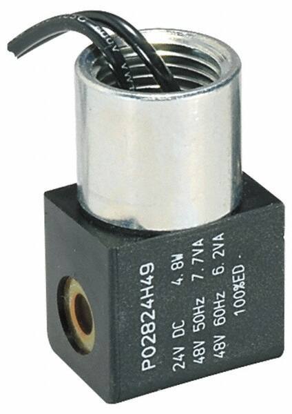 Parker - Direct Acting, Thermoplastic Solenoid Valve - Normally Closed, 232 Max PSI, FKM Seal - Apex Tool & Supply
