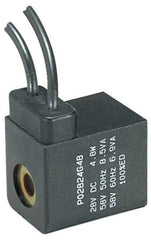 Parker - 12 DC Volt, Class F, Solenoid Coil - 5.5 Watt, IP 65 Enclosure, Use with Parker B Series Viking Valve - Apex Tool & Supply