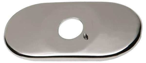 Chicago Faucets - Faucet Replacement 4" Cover Plate - Polished Chrome, Use with HyTronic IR Faucets - Apex Tool & Supply