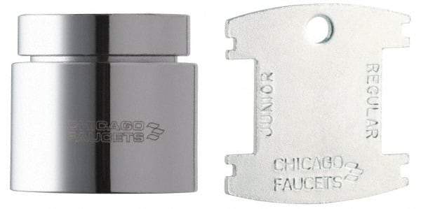 Chicago Faucets - Faucet Replacement 2.2 GPM Aerator - Polished Chrome, Use with Chicago Faucet Gooseneck and Swing Spouts - Apex Tool & Supply