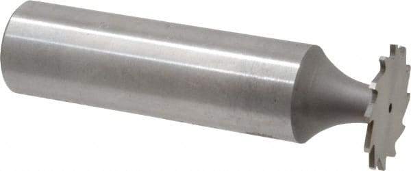 Whitney Tool Co. - 5/8" Diam x 1/32" Face Width, Cobalt, 12 Teeth, Shank Connection Woodruff Keyseat Cutter - Uncoated, 2-1/32" OAL x 1/2" Shank, Straight Teeth - Apex Tool & Supply