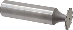 Whitney Tool Co. - 5/8" Diam x 1/32" Face Width, Cobalt, 12 Teeth, Shank Connection Woodruff Keyseat Cutter - Uncoated, 2-1/32" OAL x 1/2" Shank, Straight Teeth - Apex Tool & Supply