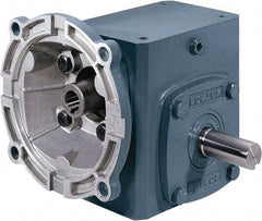 Boston Gear - 2.06 Centerline Distance, 60:1, 29 RPM Output, 0.55 Input Horsepower, 826 Lbs. Max Torque, Speed Reducer - Part No. F721-60-B5-J, Single Shaft Right, 5/8" Bore, 4.34" High, 56C NEMA - Apex Tool & Supply