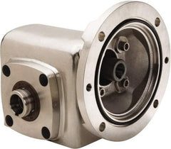 Boston Gear - 1-3/4 Centerline Distance, 40:1, 44 RPM Output, 0.57 Input Horsepower, 609 Lbs. Max Torque, Speed Reducer - Part No. SSHF71840KB5HSP16, 1" Shaft Diam, Hollow Shaft, 5/8" Bore, 3.81" High, 56C NEMA - Apex Tool & Supply